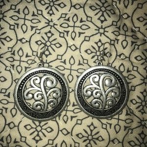 Silver Swirl Earrings